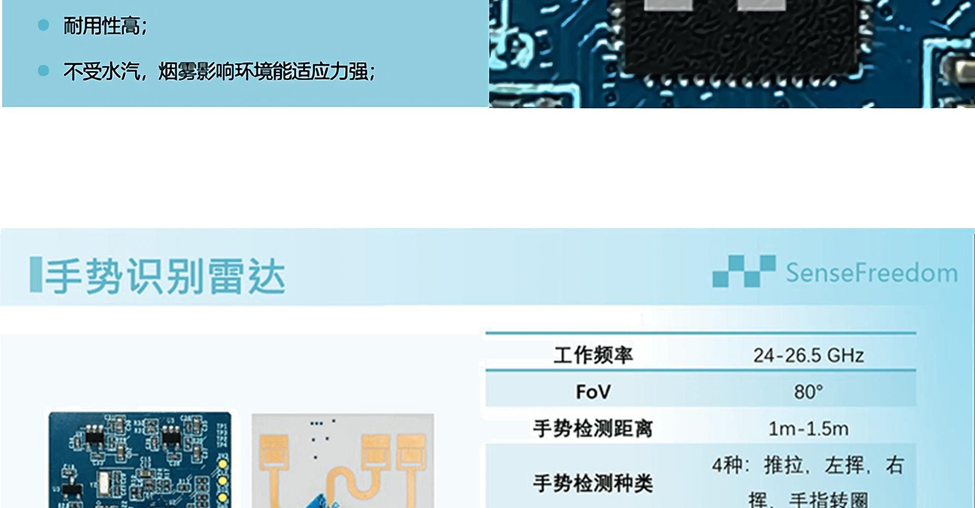 手势检测雷达-PG24B2