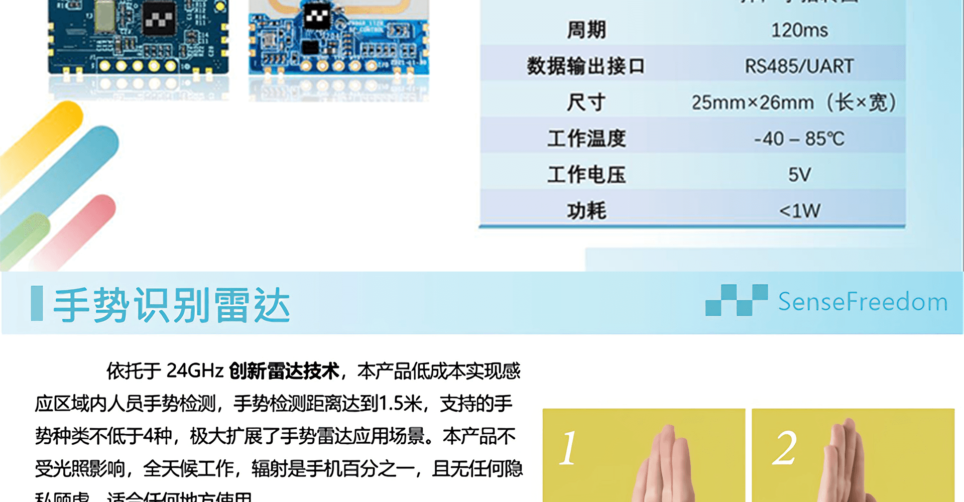 手势检测雷达-PG24B2